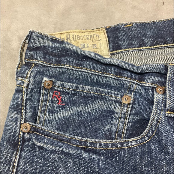 Polo Ralph Lauren Men’s Hampton Relaxed Straight Jeans Murphy Dark 38x33 - Picture 5 of 5